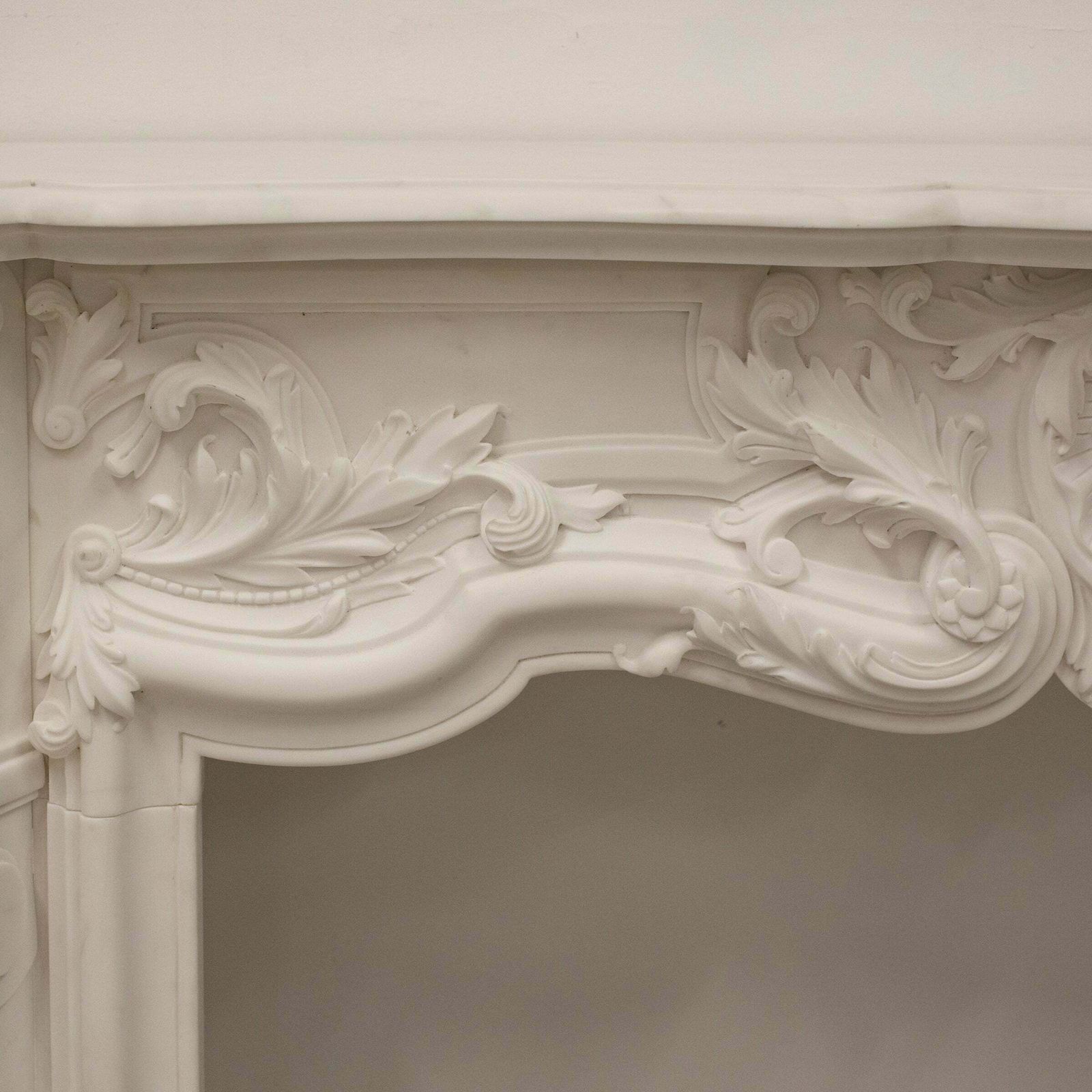 French Louis XV Fireplace Surround In Statuary Marble I Pair Available photo Home Fixtures