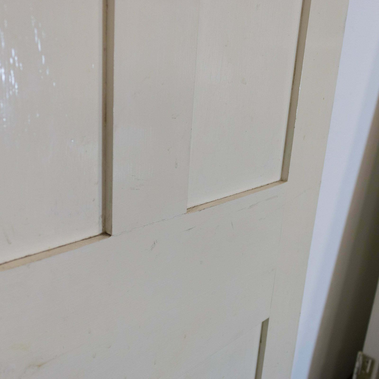 Antique Victorian 4 Panel Door   176.5cm X 64.5cm photo 144.0