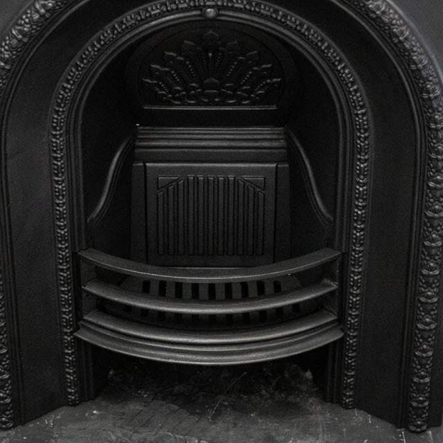Antique Cast Iron Arched Fireplace Insert photo Home Fixtures