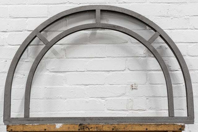 Home Fixtures Antique Crittall Arched Fan Light Panels (10 Available) photo