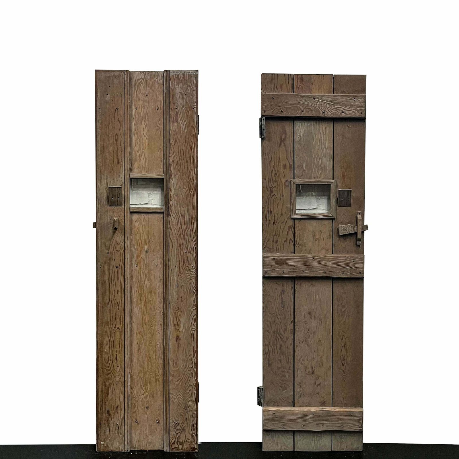 Antique Victorian Glazed Latch Door   197cm X 52.5cm
