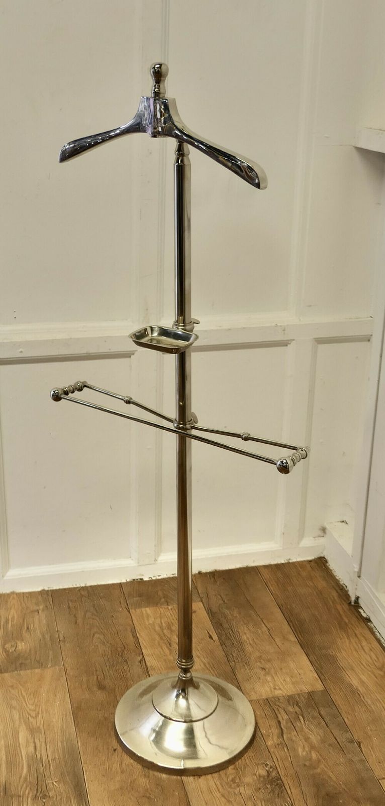 Stylish Retro Chrome Valet, Suit Hanger, Mannequin photo furniture