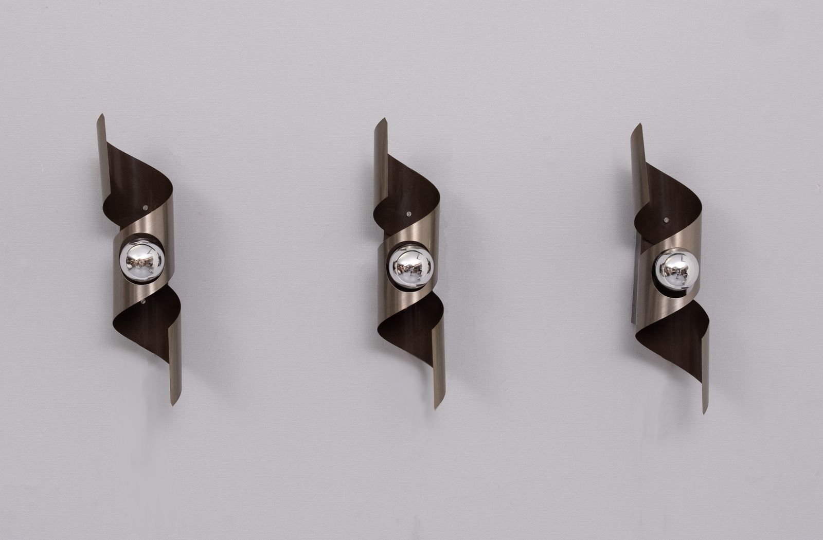 3 Polam Space Ace Wall Sconces Mode ''Wokkel'' 1970s photo 1550.0