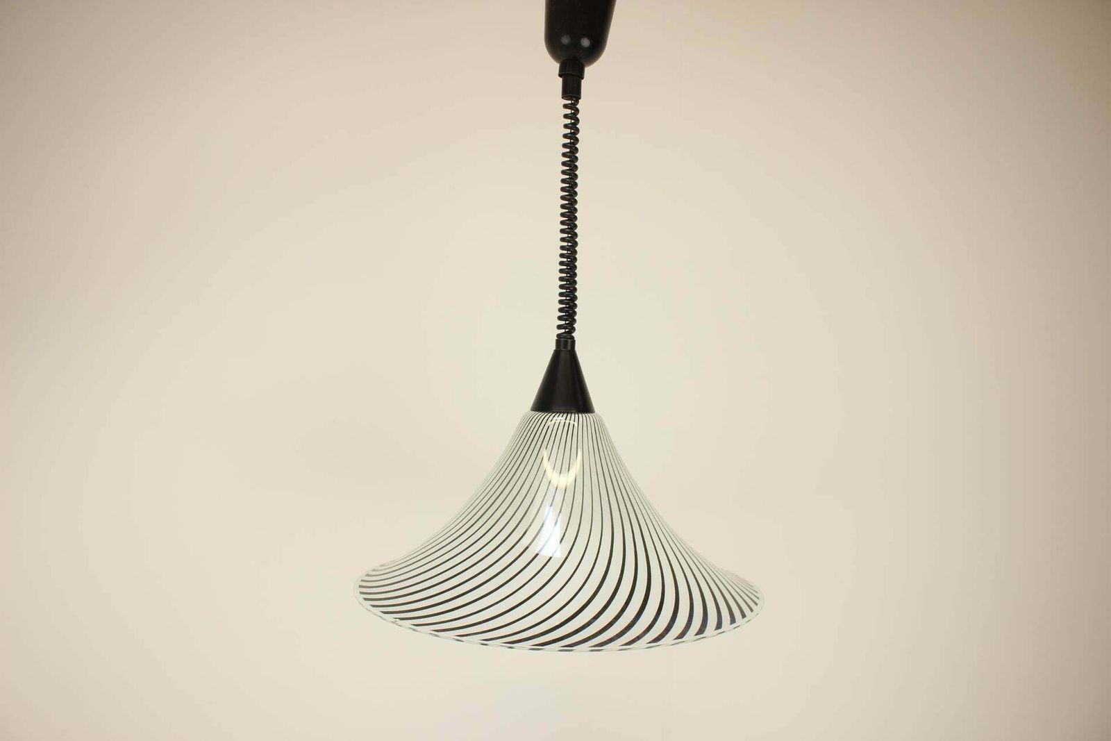 Mid Century Glazen Kroonluchter In De Stijl Van "Trumpet", Tsjecho Slowakije, Jaren 1960 photo buy