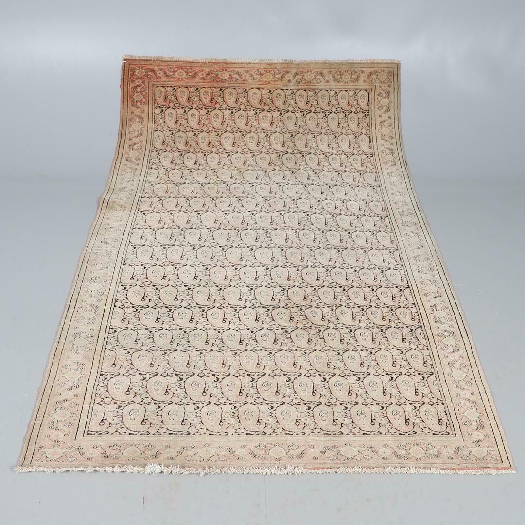 Rare Antique Rugstraditional Blush Pink Rug Wool Paisley Pattern Carpet photo furniture