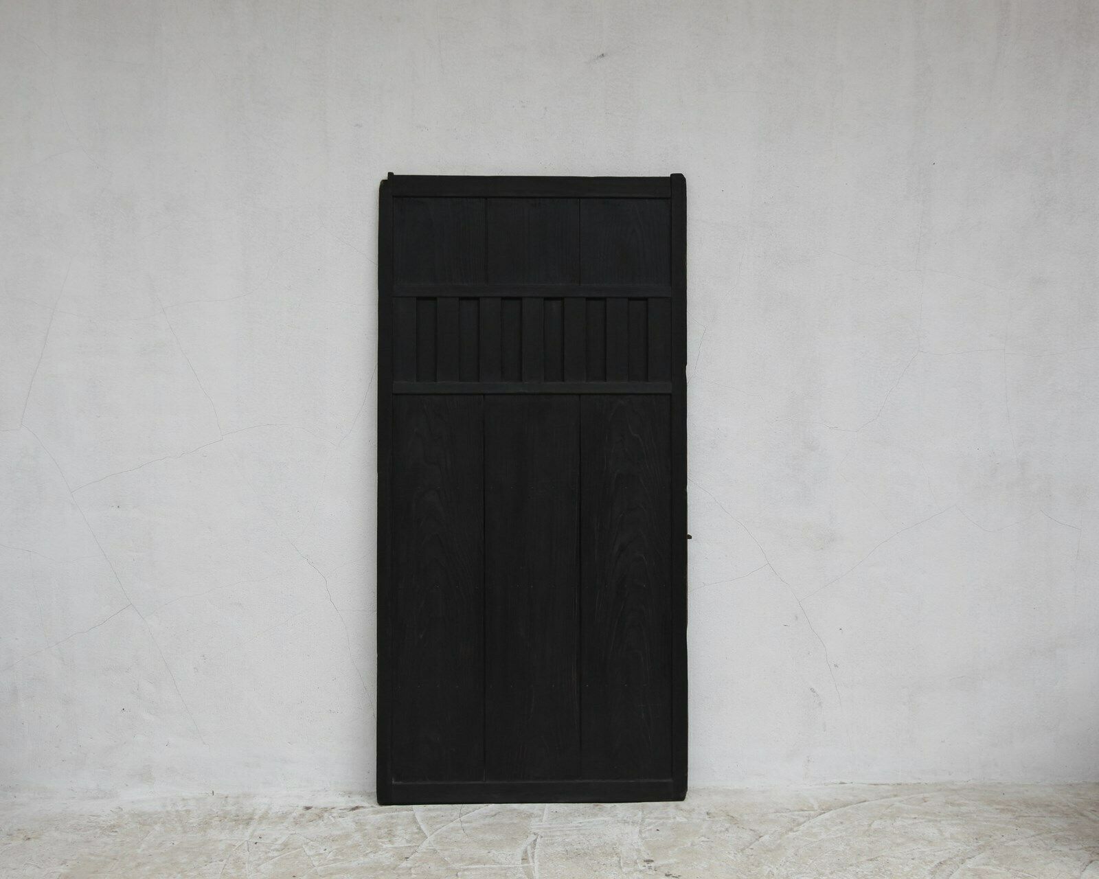 Huge Early 19th Japanese Charred Cedar Door photo Home Fixtures
