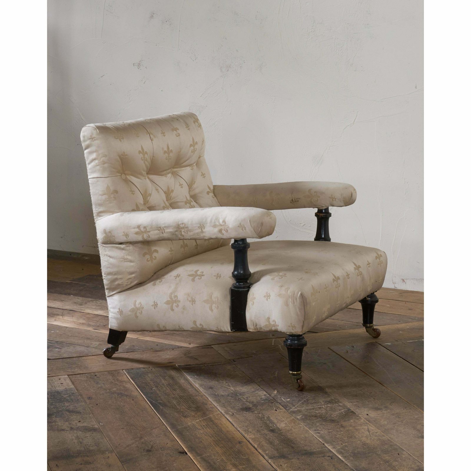 Antique Open Armchair   Ivory, 1800s photo furniture