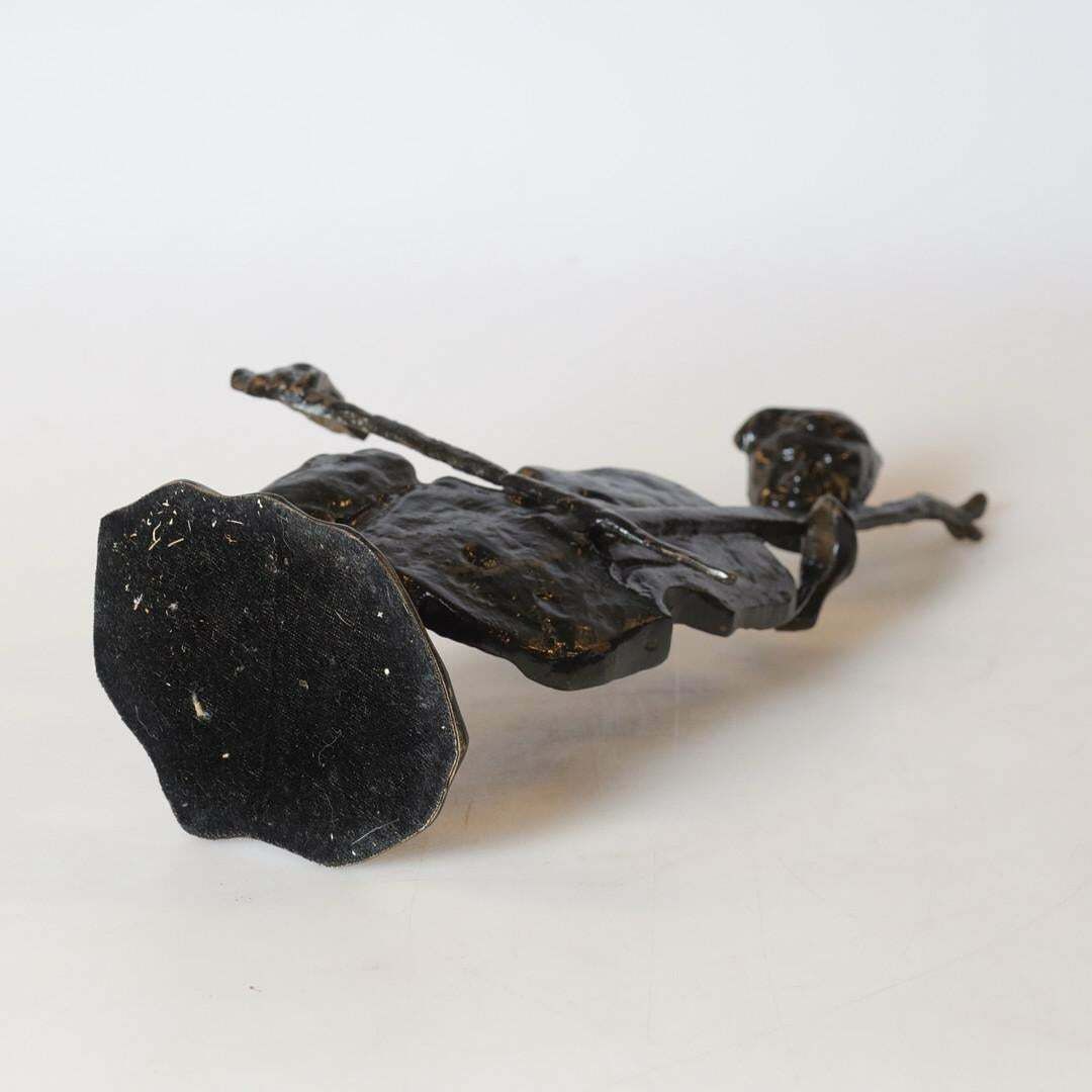 photo furniture A Couple Of Antique Decorative Figurine Two Metal Musician Sculptures Home Decor