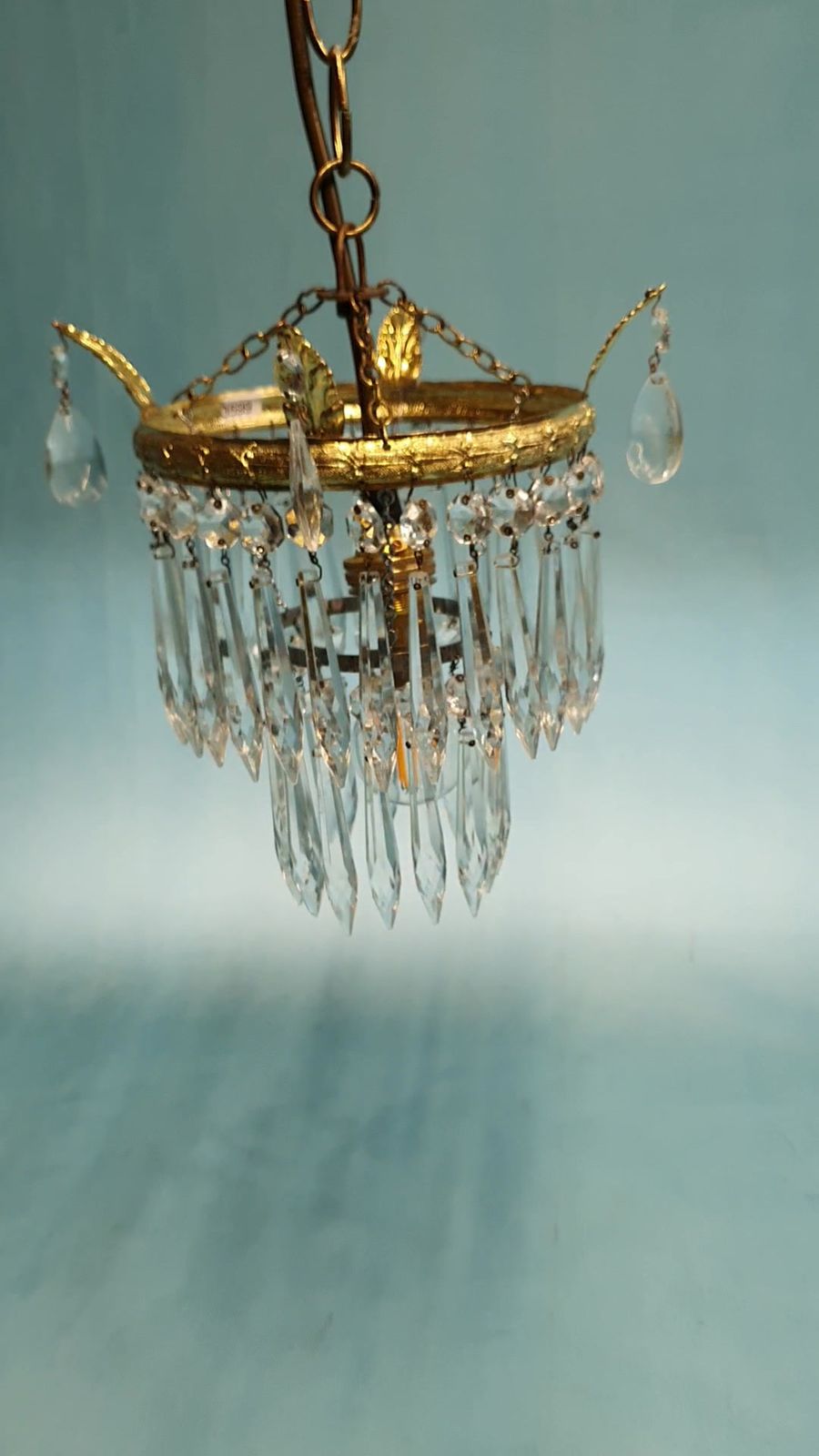 Small Spike Chandelier Early 20th Century 8" photo buy
