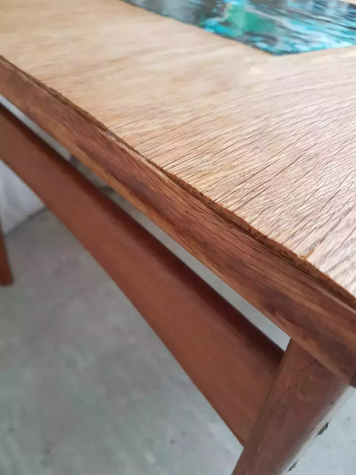 626.75 Vtg Mid Century Large Danish Oak Abstract Coffee Table By J Ingvard Jensen photo