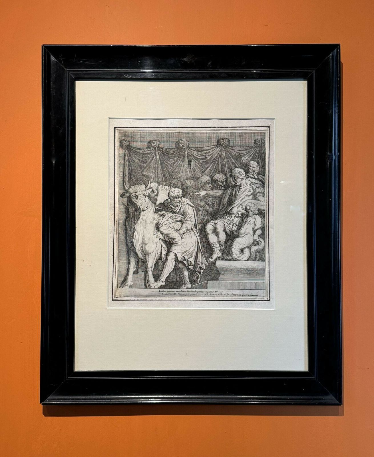 Etching After Polidoro De Caravaggio Pub. Gio Marco Paluzzi 1600 1610
