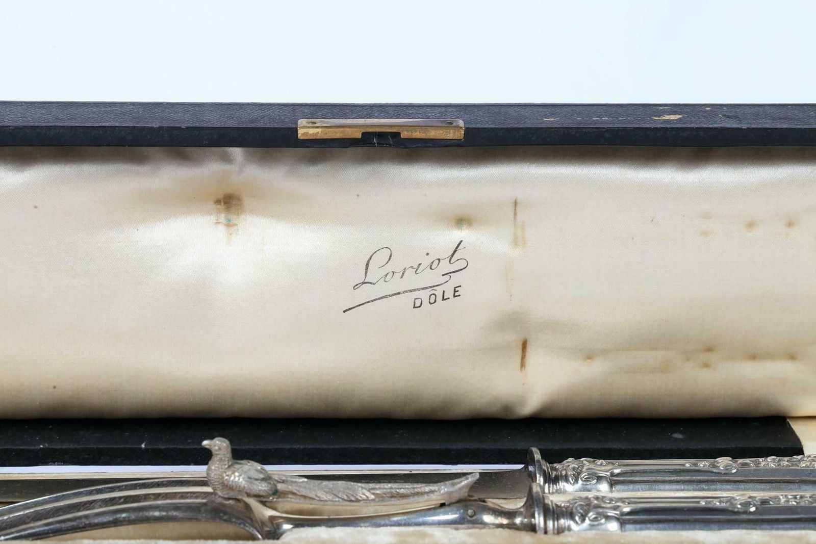 French Silver Carving Knife Exclusive Royal Cutlery Sterling Silver Fork & Knife photo furniture