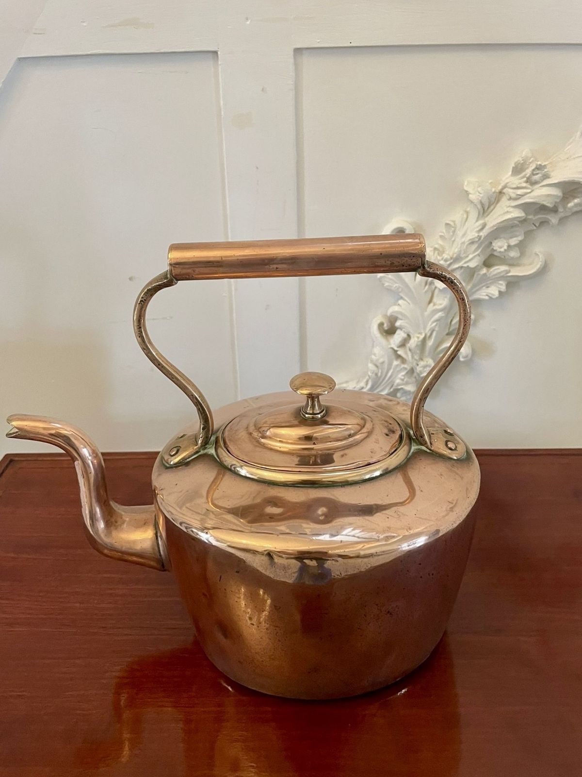 Antique George III Quality Copper Kettle photo Home Decor
