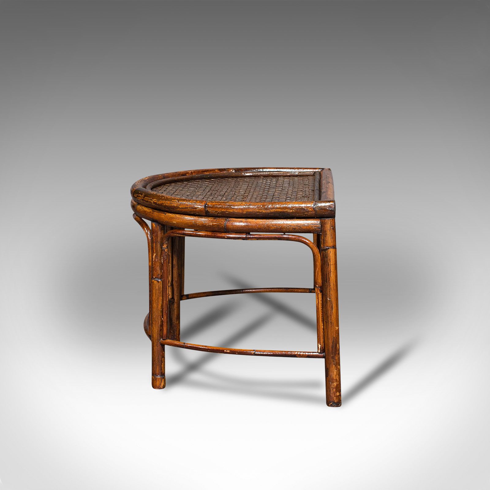 Antique Set Of Nesting Tables, Bamboo, Occasional, Side, C.1910 photo vintage