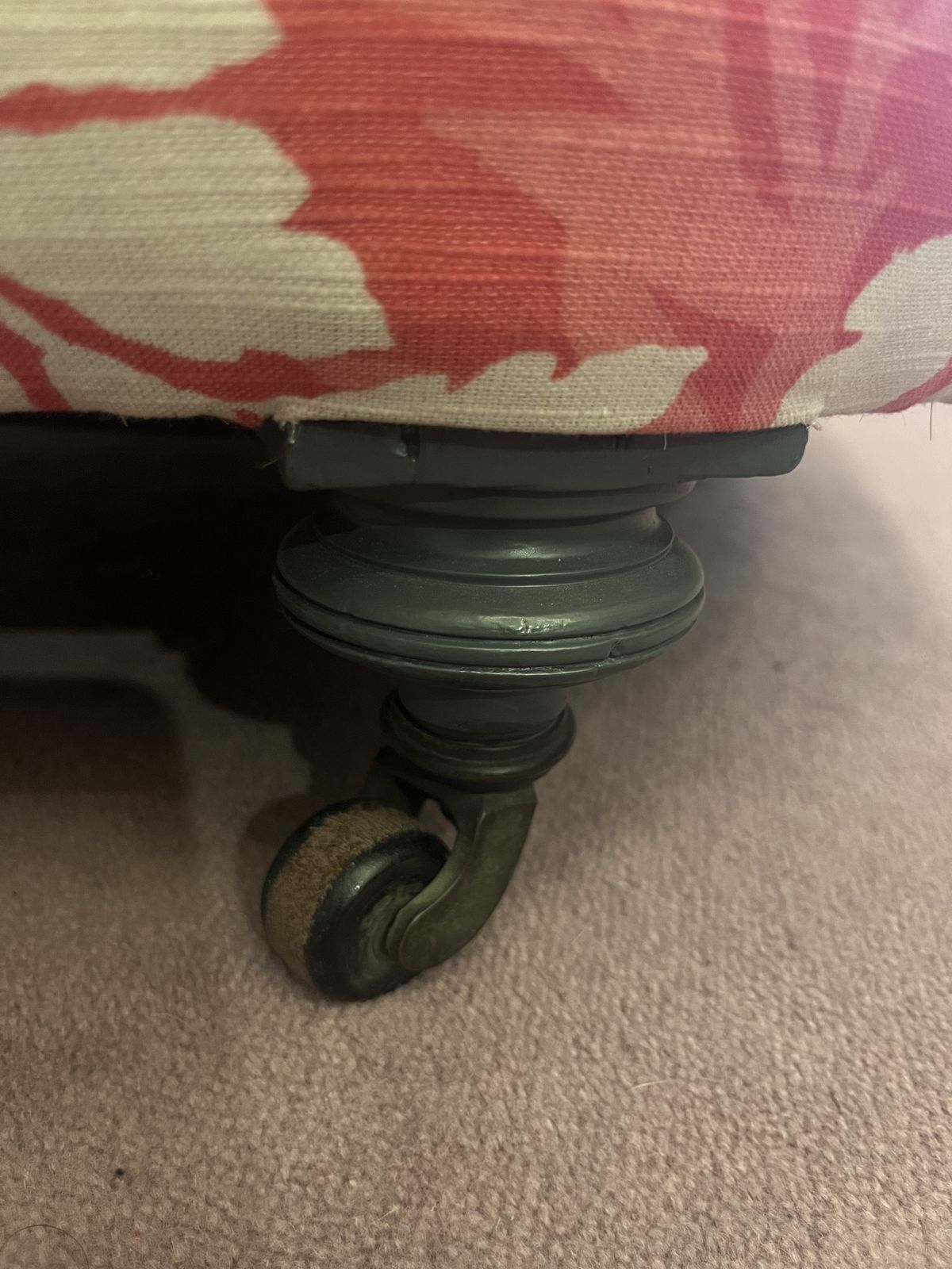 Victorian Deep Button Back Bedroom/Nursing Chair Upholstered In Hawthorn By Romo Villa Nova photo furniture