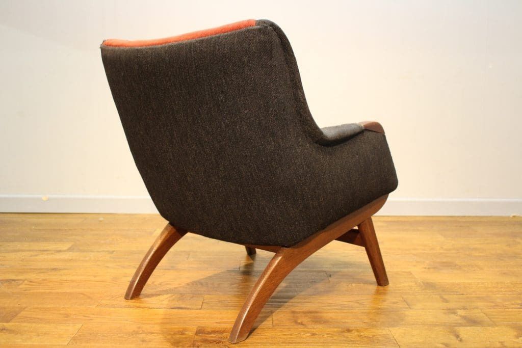 Mid Century Danish Armchair For Upholstery. photo furniture