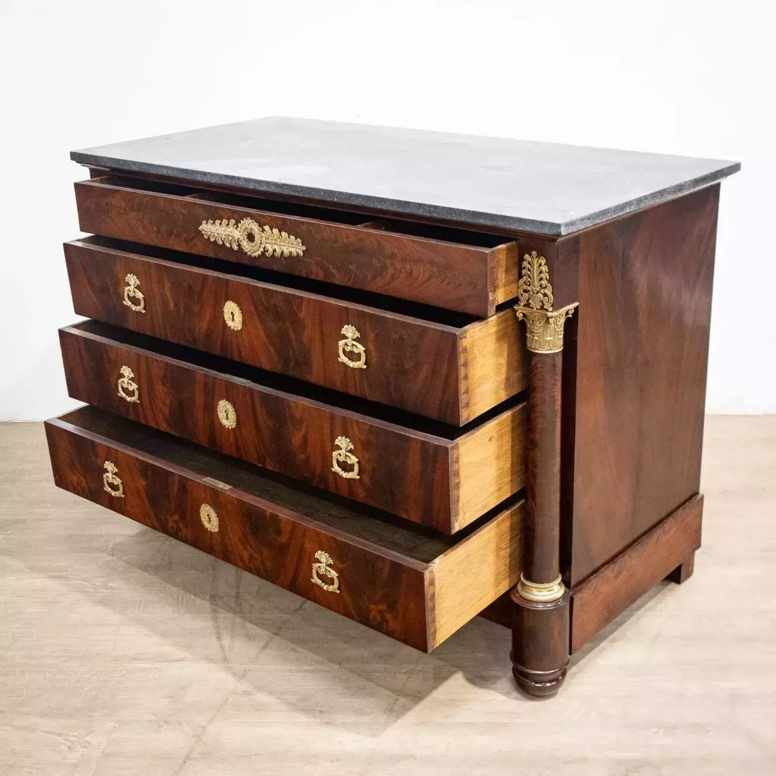 French Mahogany Empire Commode photo furniture