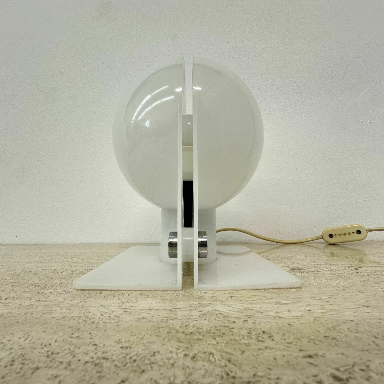photo vinterior Vintage Sirio Lamp Van Sergio Brazzoli Voor Harvey Guzzini, Jaren 1970, Space Age