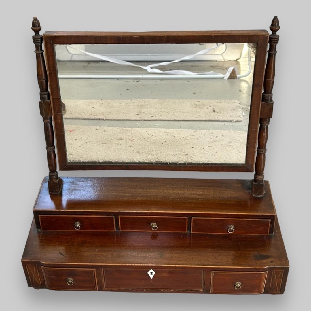 A Regency Two Tired Dressing Table Mirror photo furniture