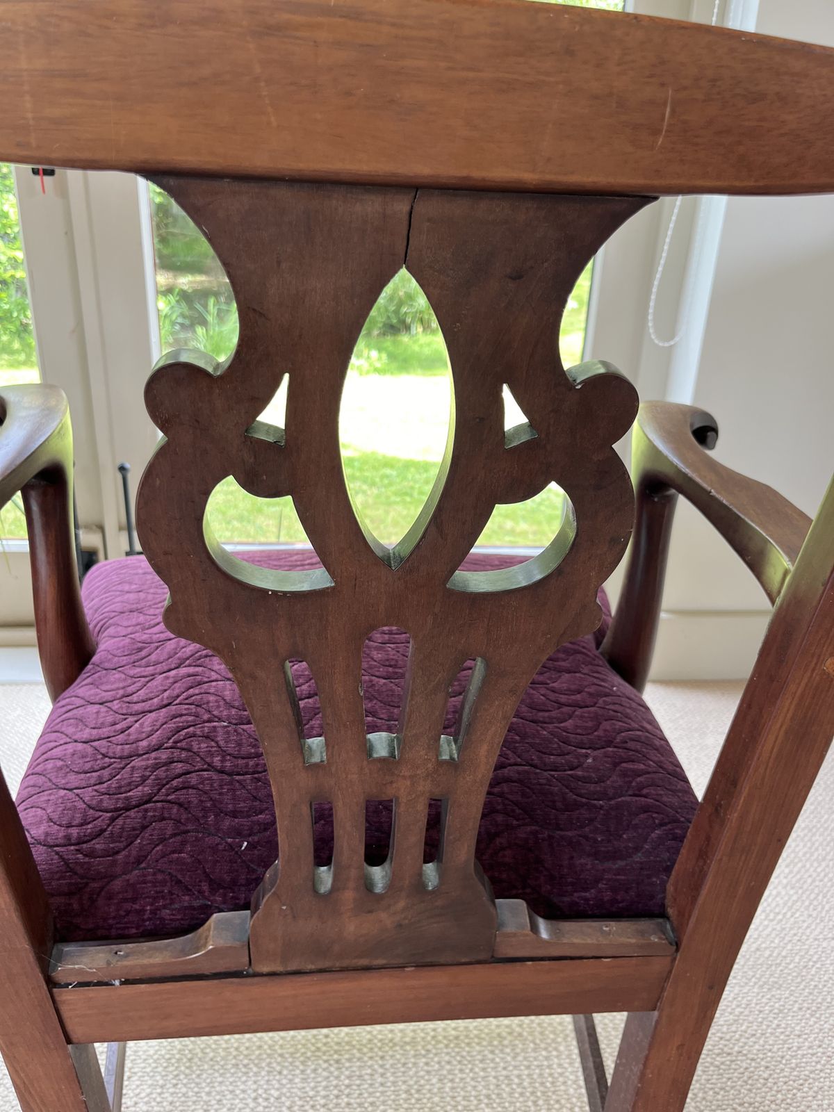 A Pair Of Xl 19h Century Mahogany Sprung Elbow Chairs photo for sale