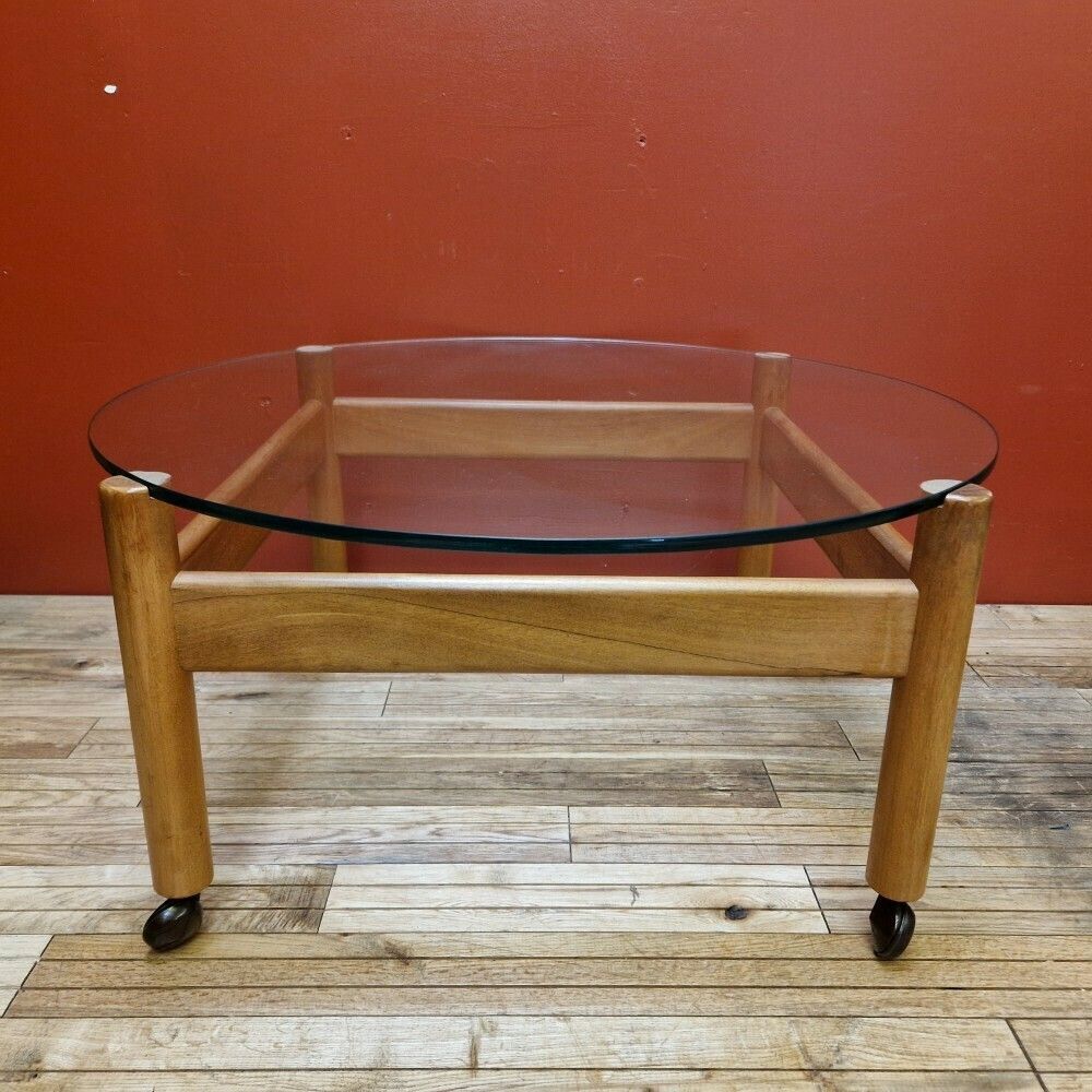 1960s Glass Topped Coffee Table photo 165.0