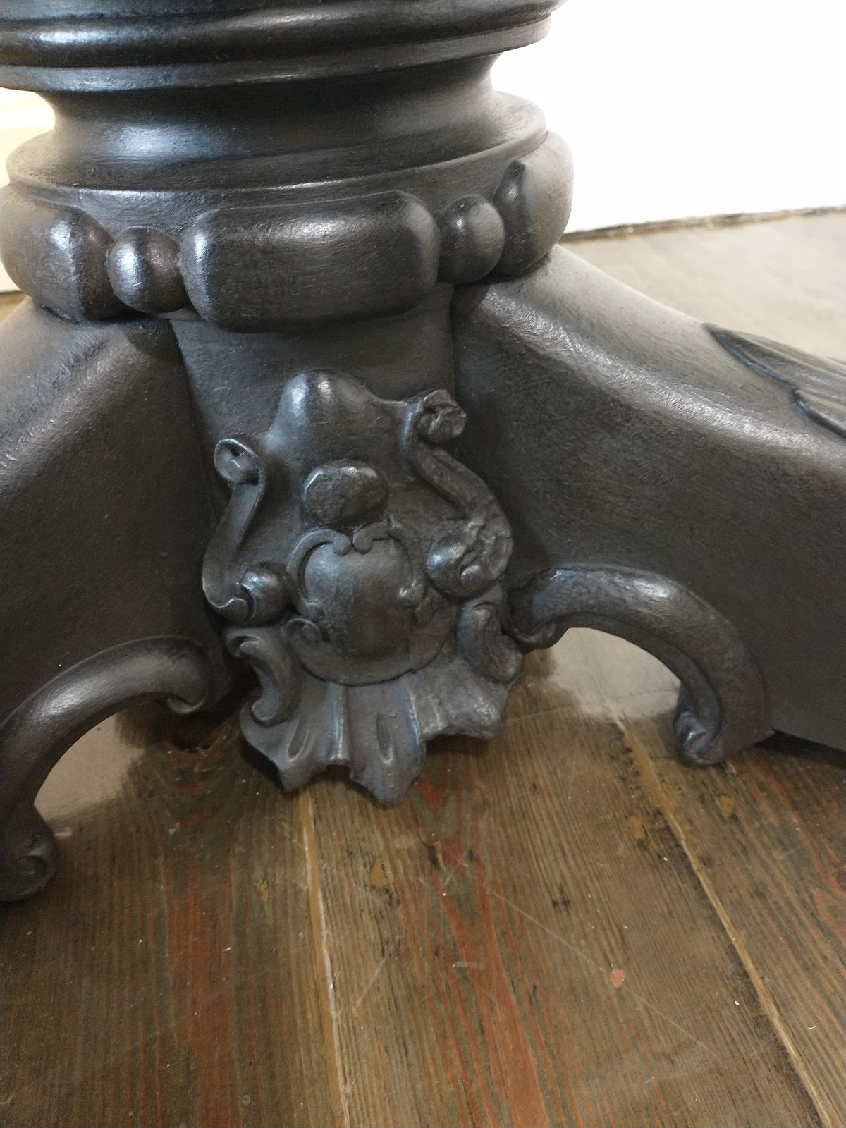 Painted Antique Pedestal Side Table photo Furniture