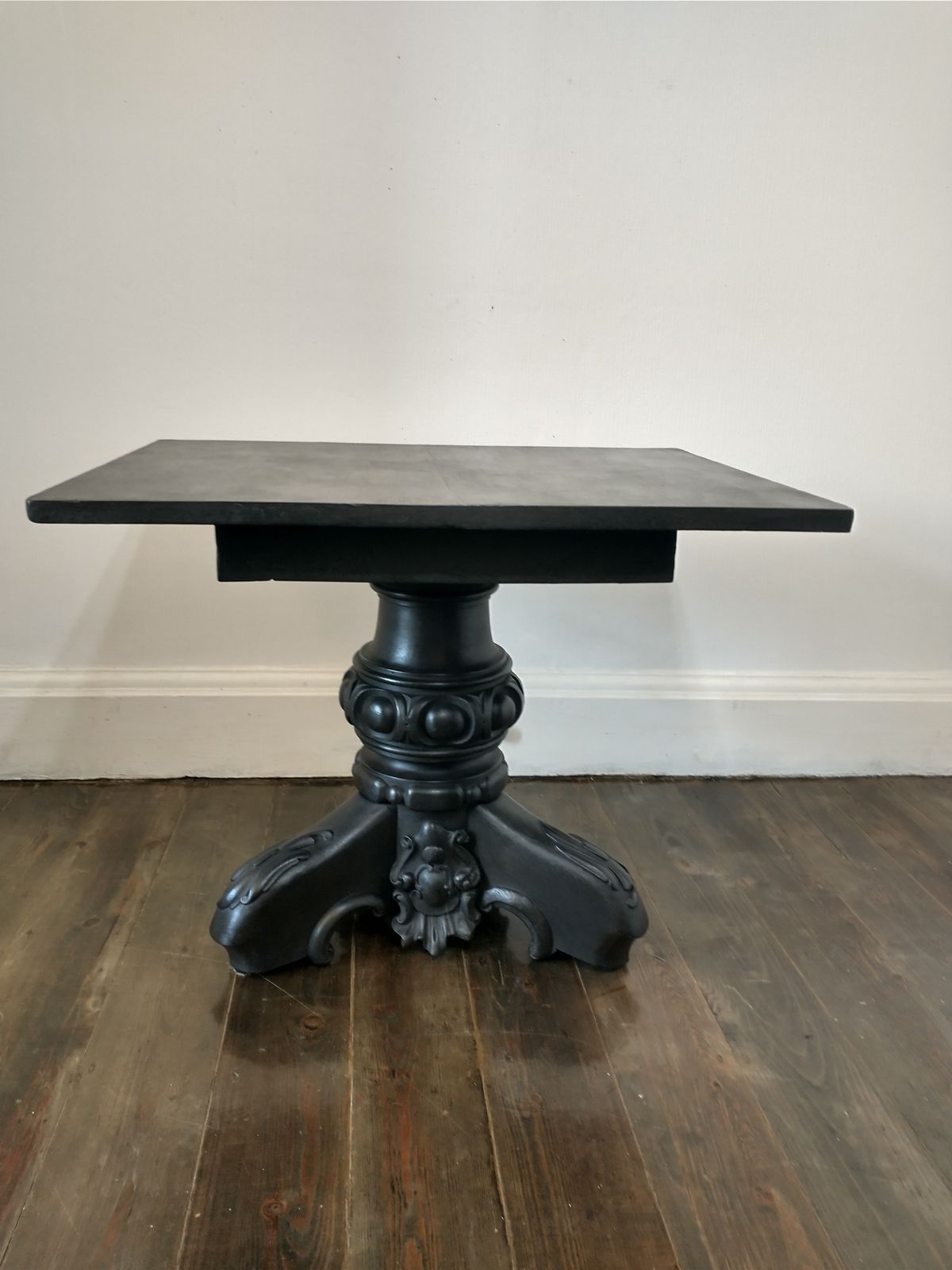 photo furniture Painted Antique Pedestal Side Table