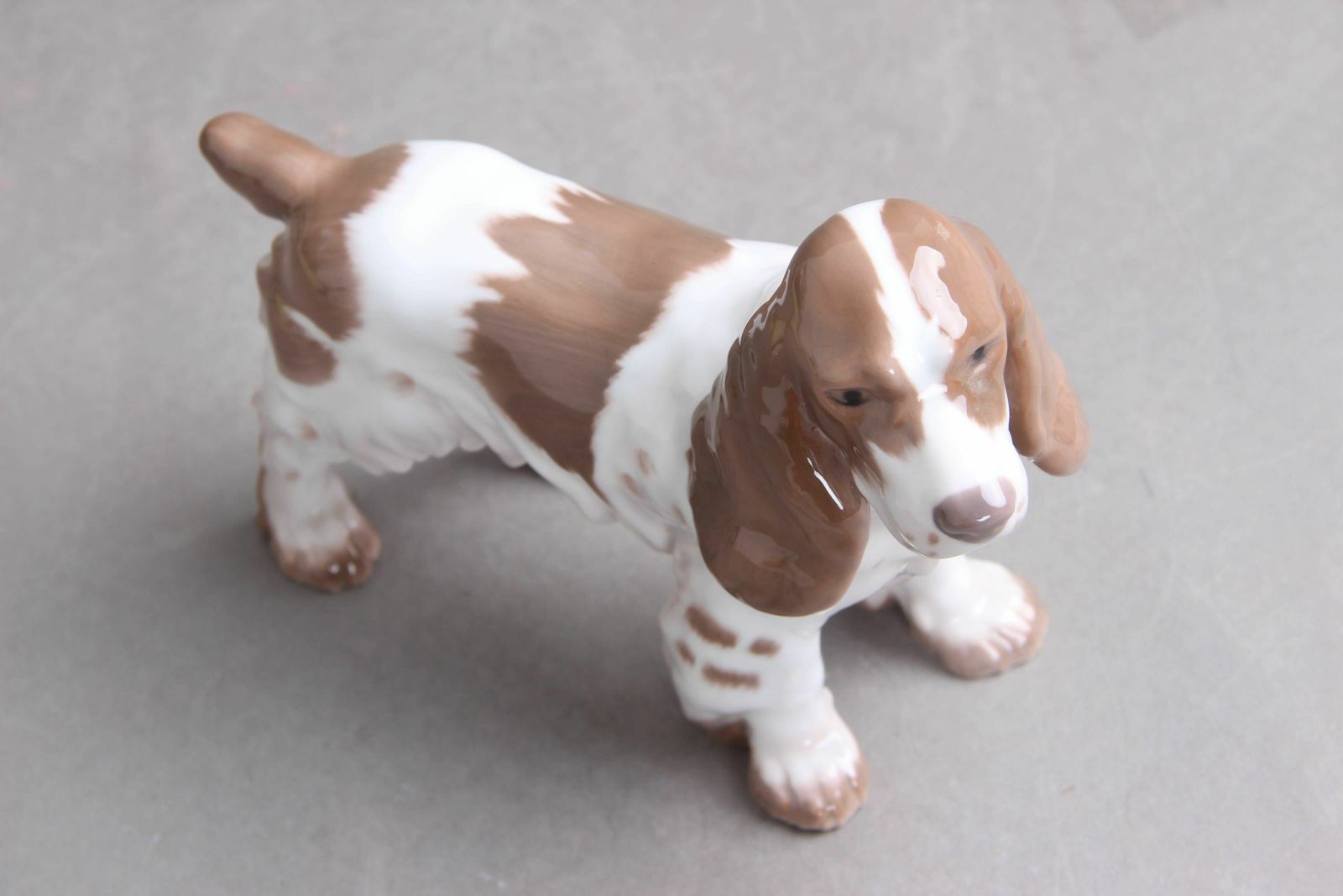 Bing And Grondahl Figure Cocker Spaniel No. 2095, Danish Hand Painted Porcelain photo vinterior