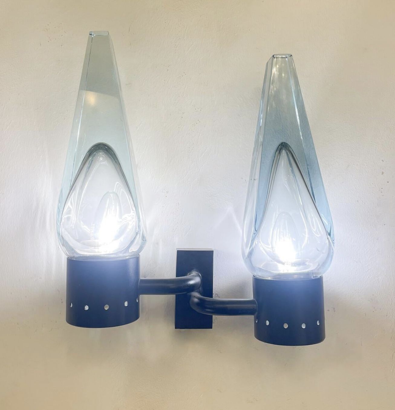 Pair Of Wall Lamp By Flavio Poli For Seguso, 1950s photo 1930.0