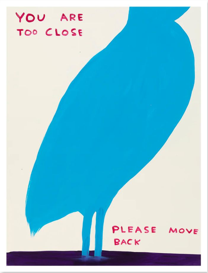 David Shrigley You Are Too Close, Please Move Back