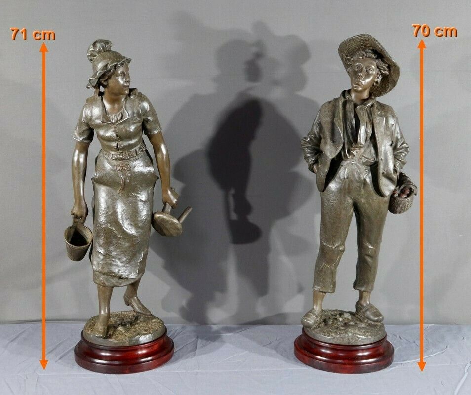 Pair Of Spelter Sculptures, Signed H.Weiss – Late 19th Century photo furniture