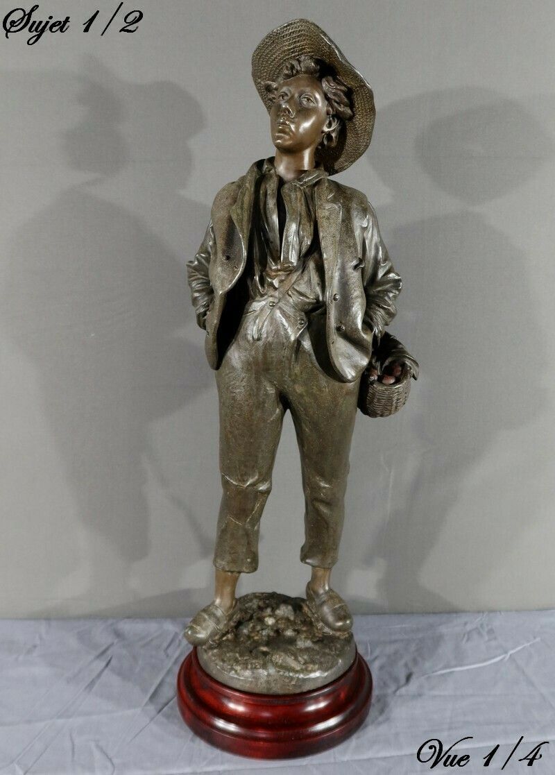Pair Of Spelter Sculptures, Signed H.Weiss – Late 19th Century photo 1400.0