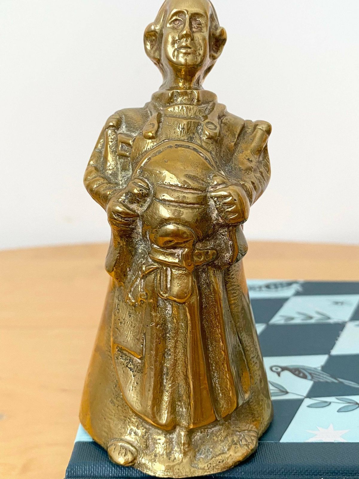 Rare Brass Monk Bell, Hand Bell, Brass Ornament, Collectible Bell photo vinterior