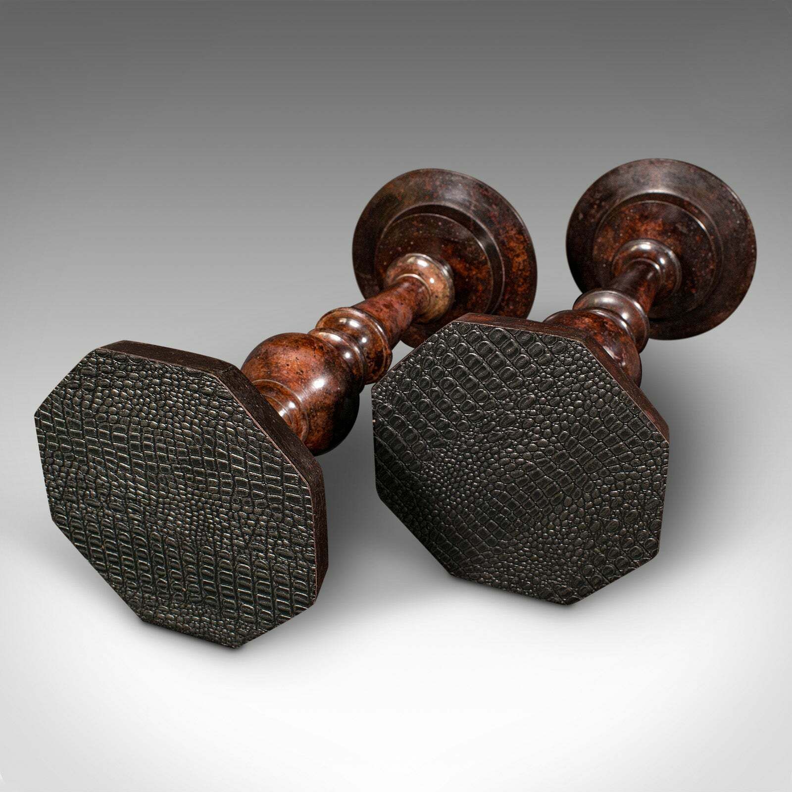 495.0 Pair Of Vintage Candle Prickets, English, Candlestick, Ecclesiastical, Art Deco photo