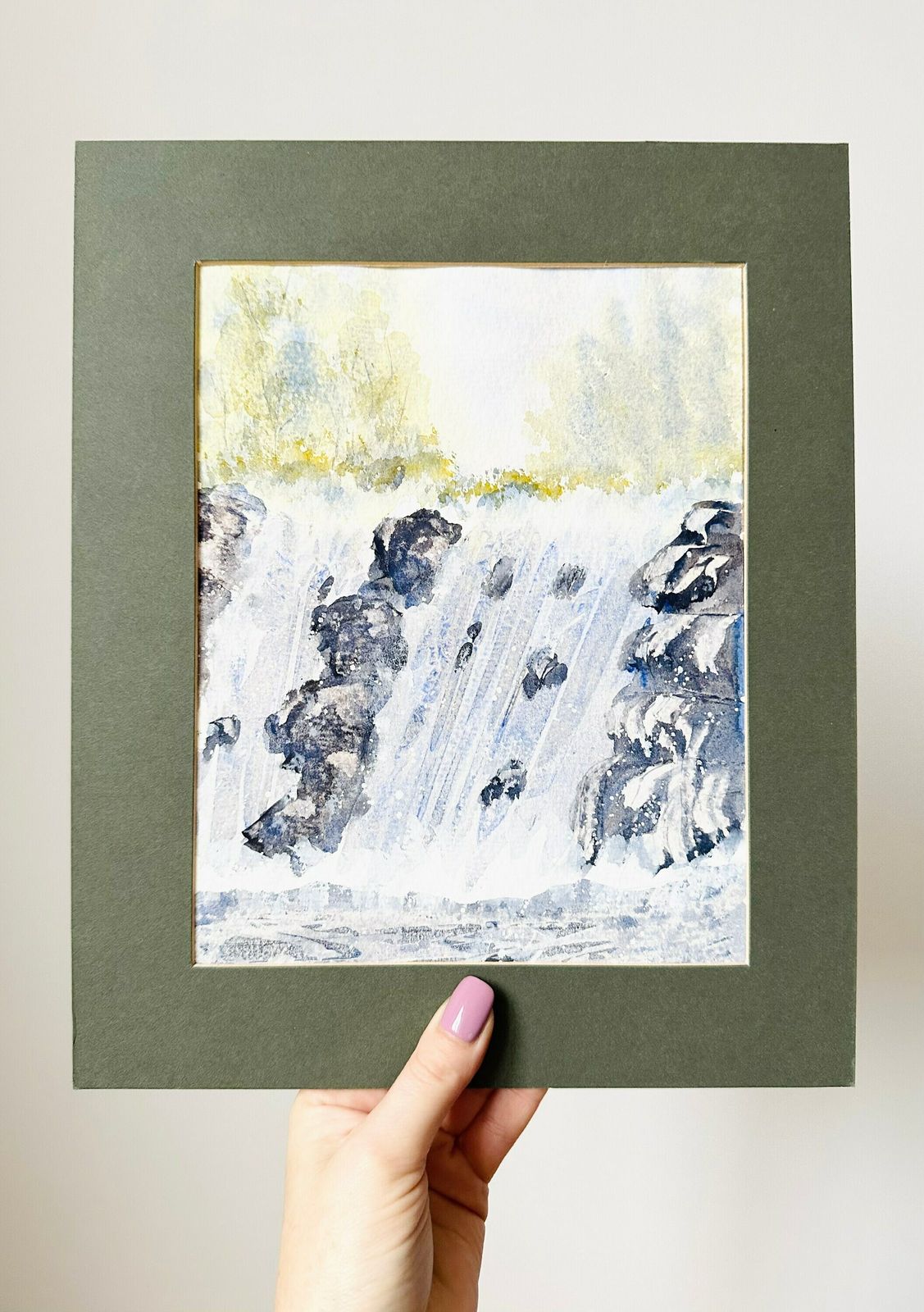 Original Watercolour Painting, Unframed Landscape, Unframed Painting photo for sale