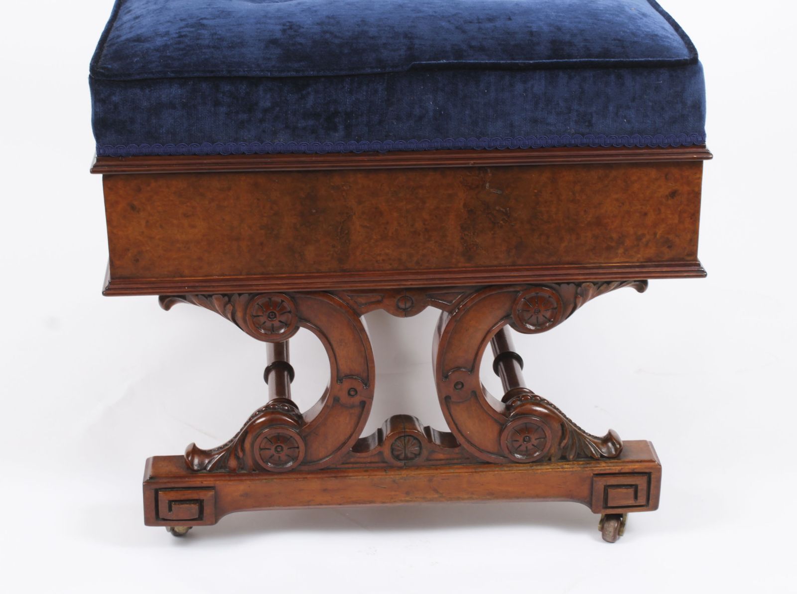 Antique French Empire Stool Circa 1820 19th C photo vinterior