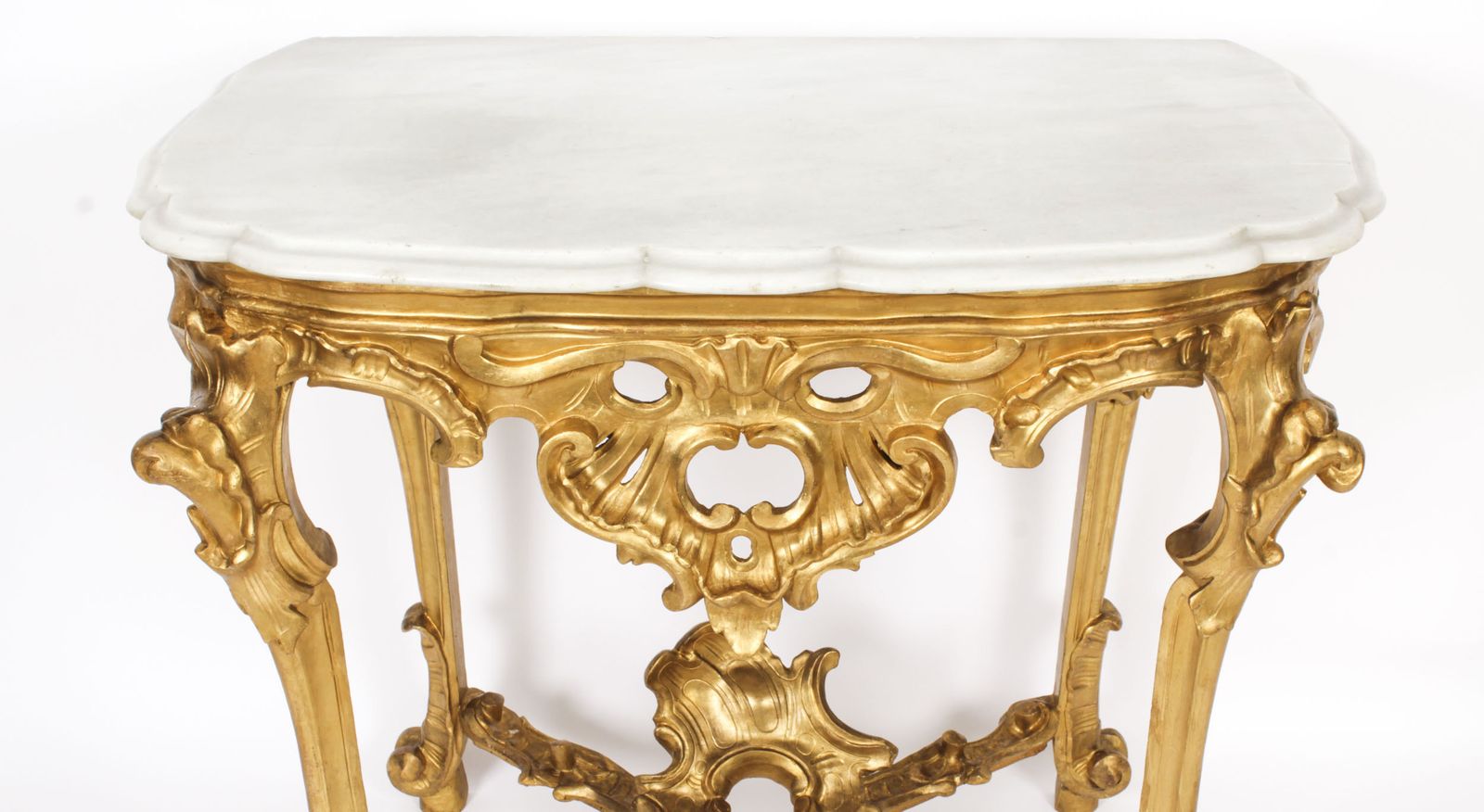 French Rococo Carved Giltwood Console Pier C1770 18th C photo vinterior