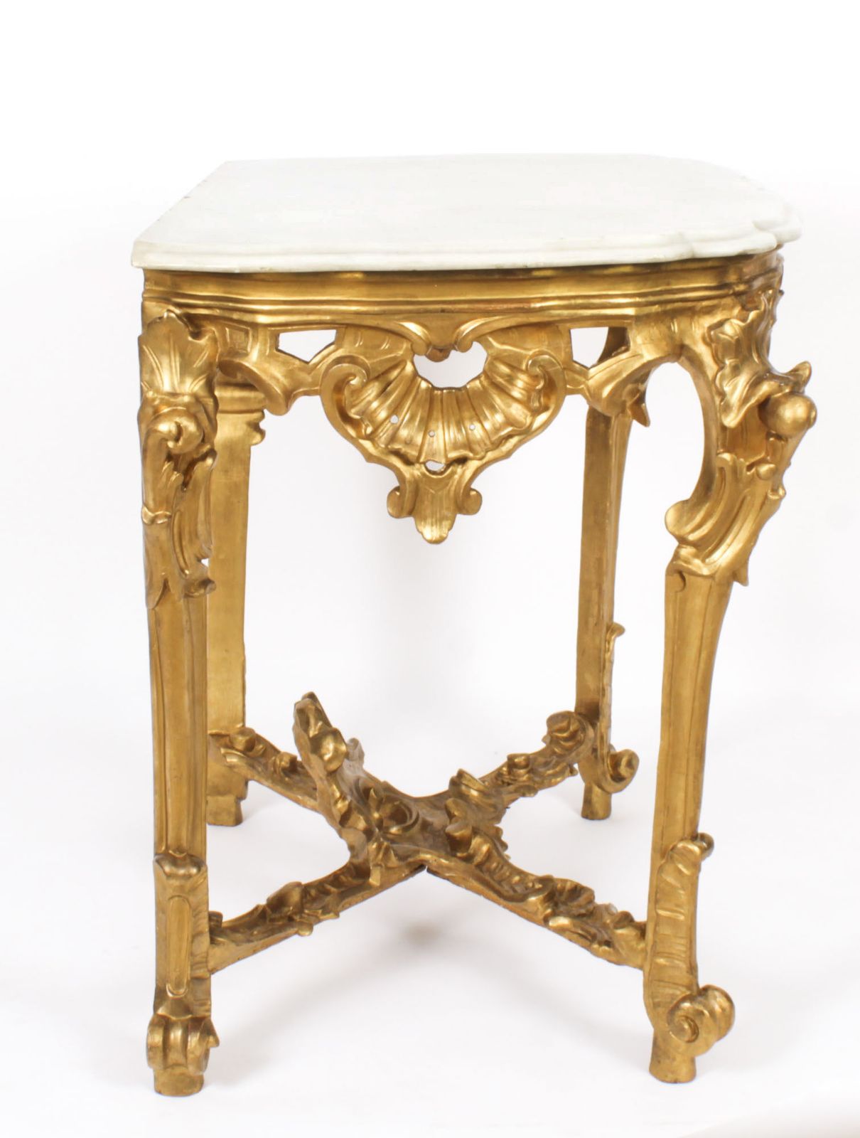 Furniture French Rococo Carved Giltwood Console Pier C1770 18th C photo