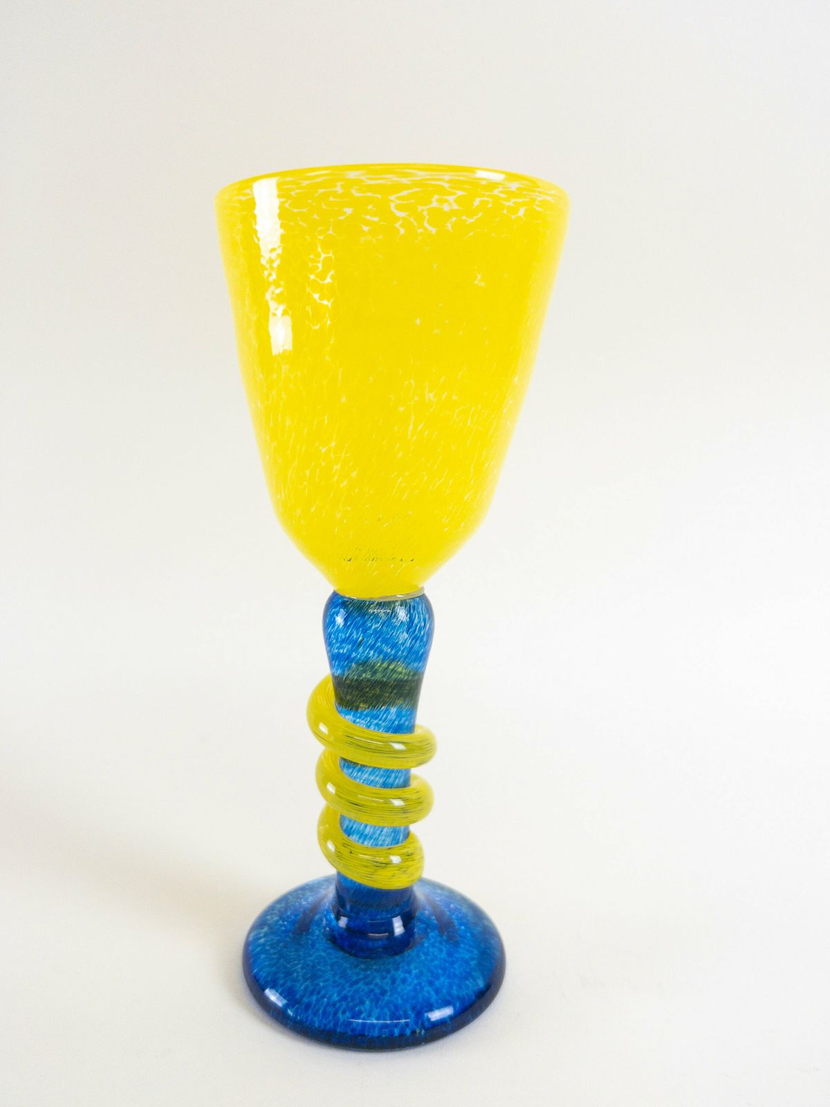 Art Glass Snake And Goblet By Heino Lance For Jan Stievens Glashytta   Vintage Swedish Collectible Glass photo vinterior