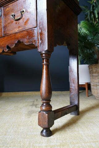 photo furniture Late Georgian Early Victorian Welsh Dresser Solid Oak Brass Bail Pulls