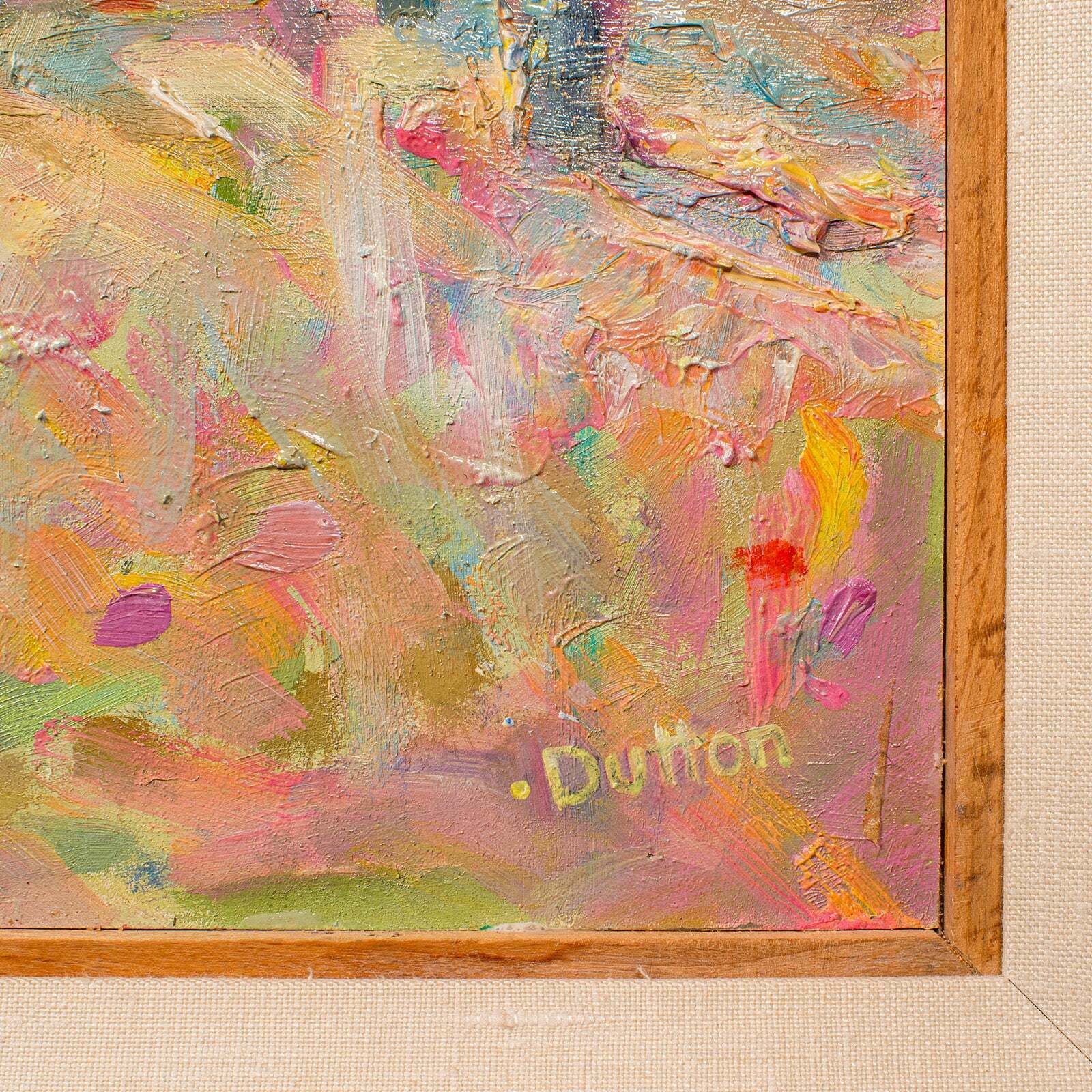photo furniture Contemporary Venetian Painting, English, Oil On Canvas, Venice Sunlight, Signed