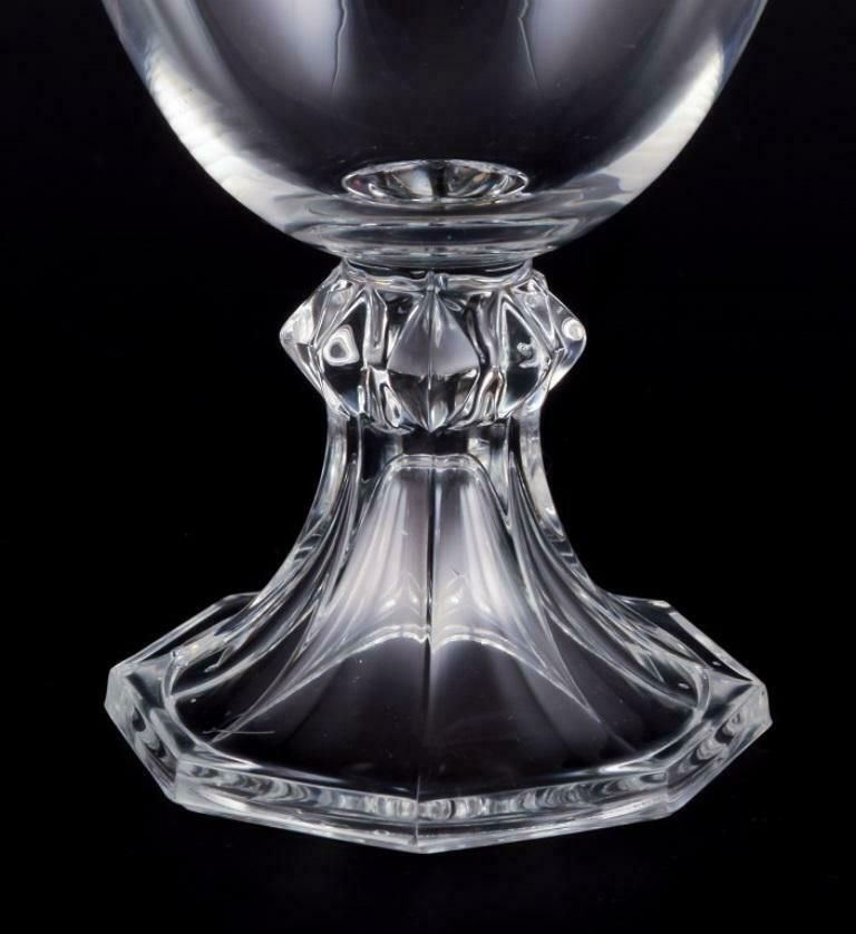 Val St. Lambert, Belgium. Set Of Four Wine Glasses In Clear Crystal Glass. photo 353.0