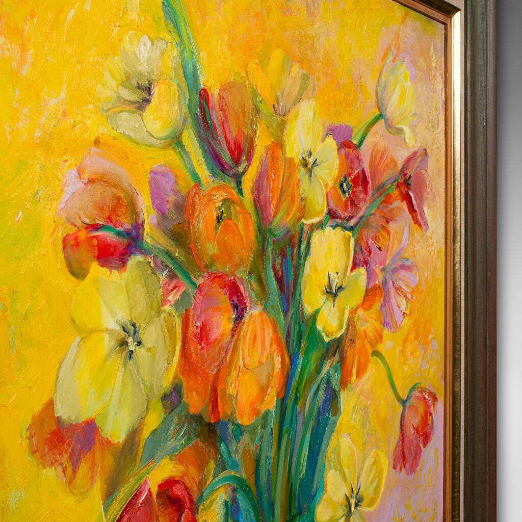 Contemporary Still Life Painting, English, Framed Oil On Canvas, Artist Signed photo 985.0