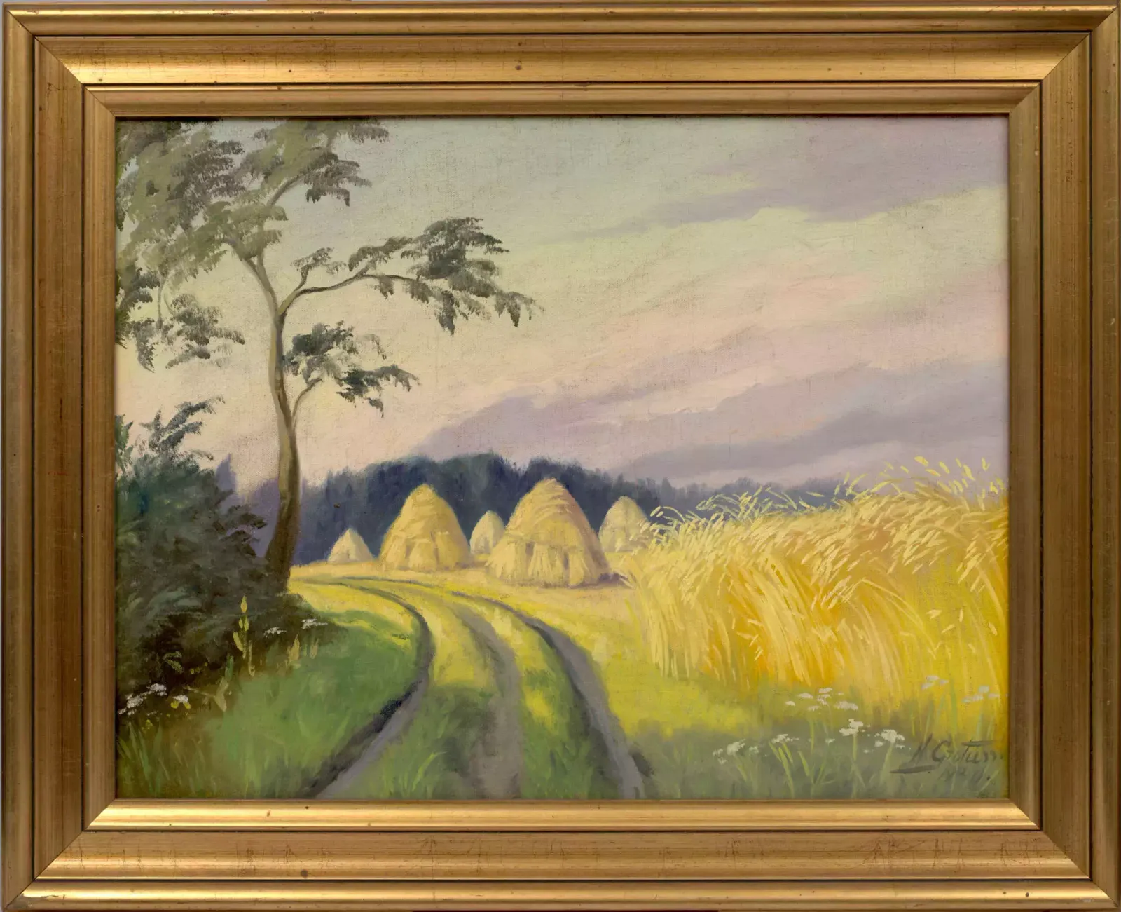 Landscape Canvas, Oil, Early 20th Century