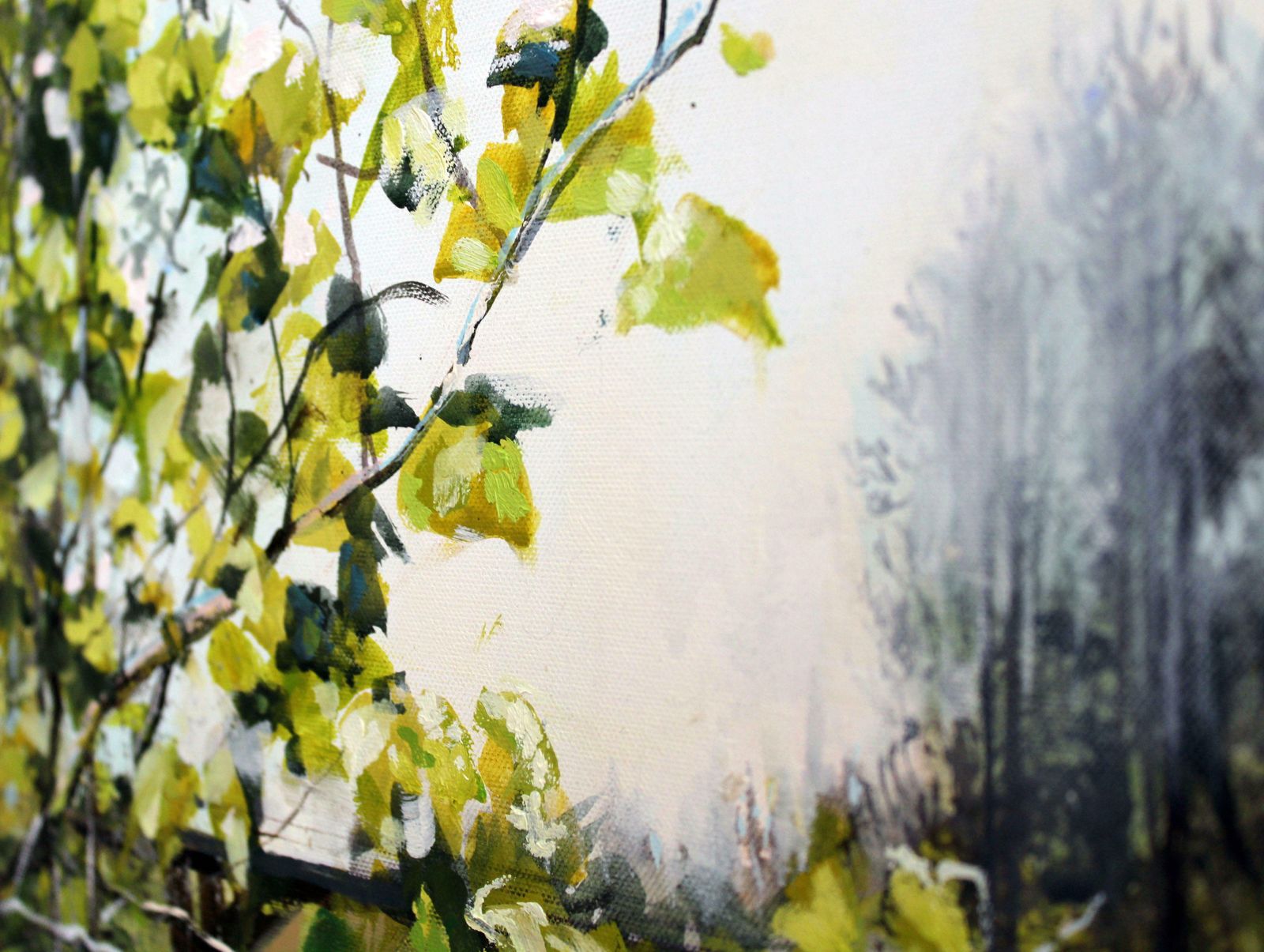 photo furniture Janis Zingitis Amata River In Spring. 2024, Oil On Canvas, 70x90 Cm 2024