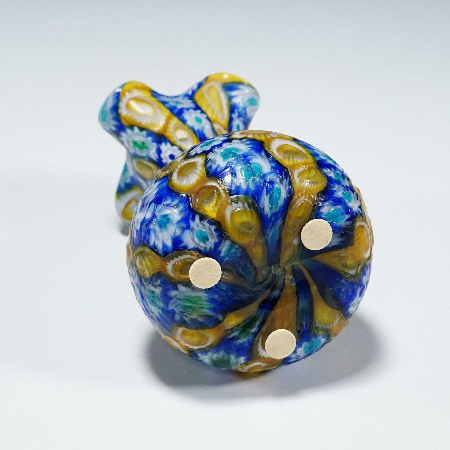Antique Millefiori Vase, Fratelli Toso Murano Ca. 1920s photo vinterior