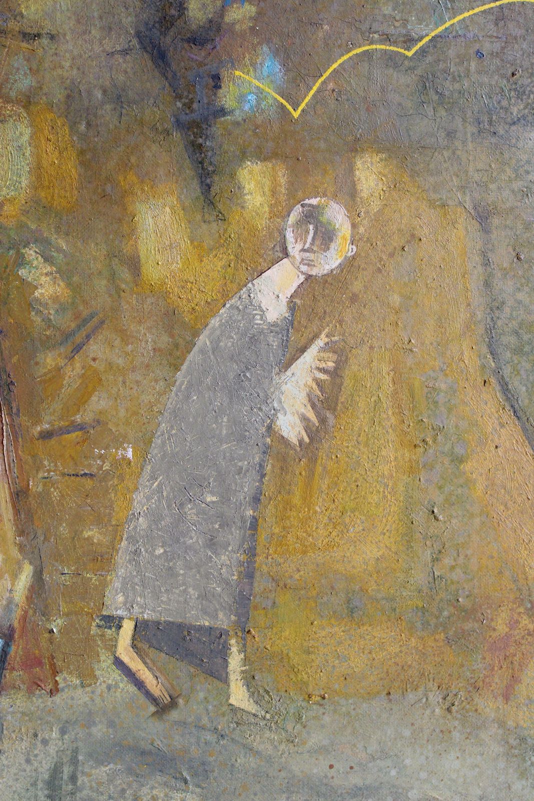 Victor Karnauh Meeting. 1998. Oil On Canvas, 100 X 99. 5 Cm 1998 photo for sale