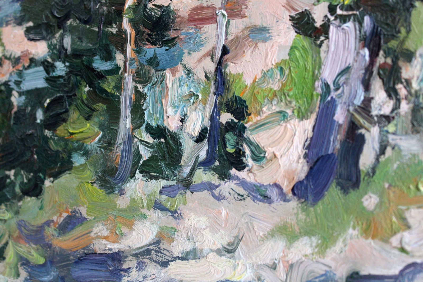 Edgars Vinters Pine Trees On The Seashore. 1981, Cardboard, Oil, 46x65 Cm 1981 photo 1206.0