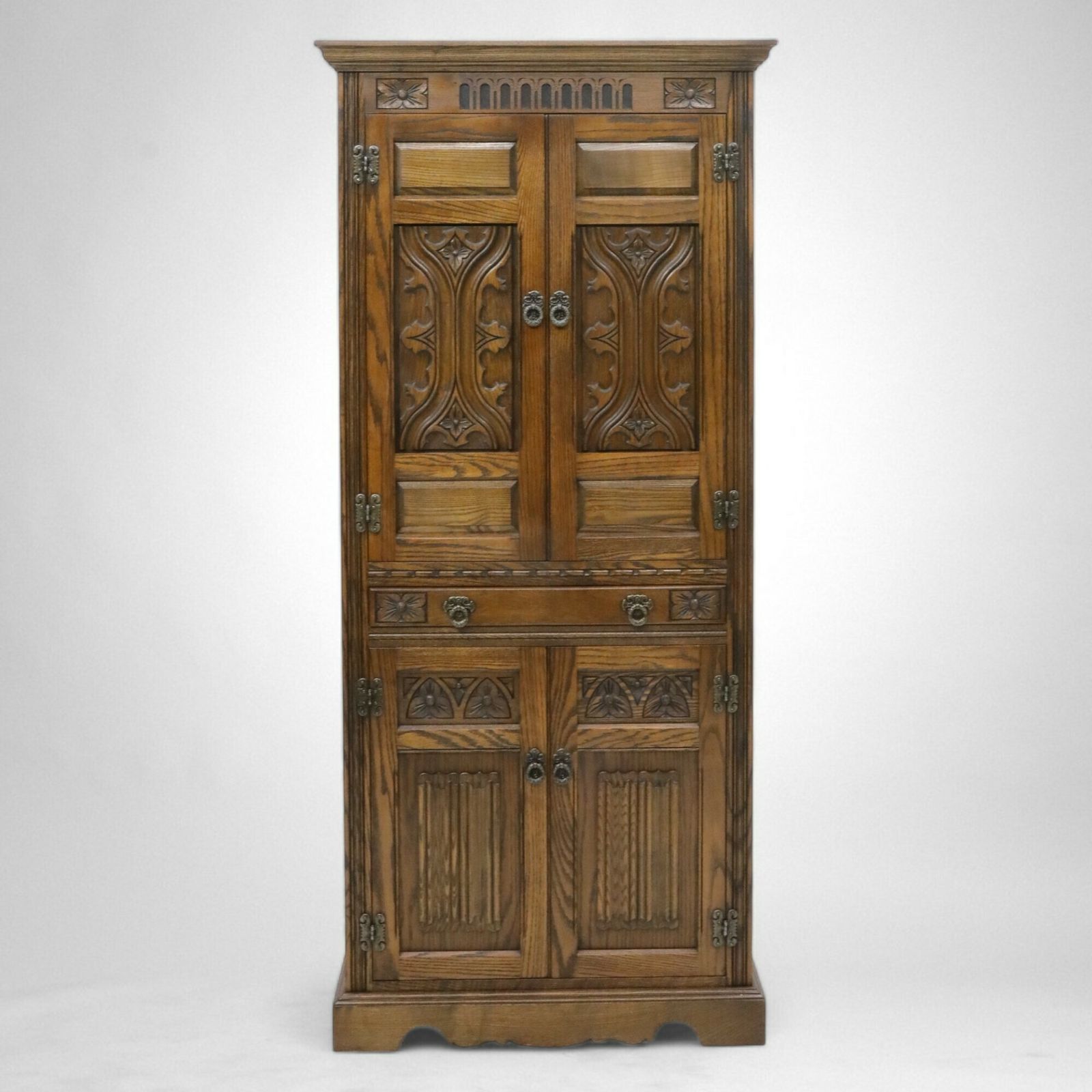 Old Charm Tall Cocktail Cabinet With Wine Rack For 24 Bottles Free Uk Delivery photo vintage