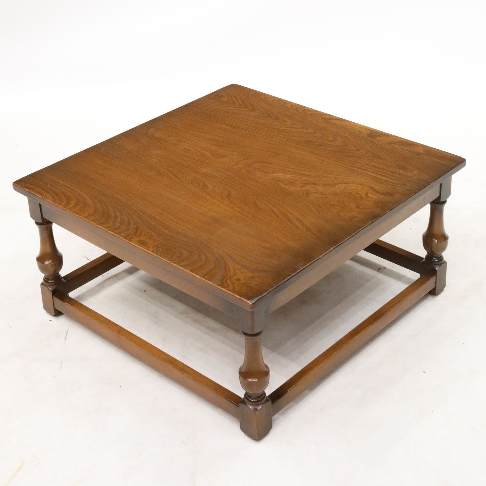 Ercol Square Low Coffee Table In Golden Dawn Finish 69cm Square Free Uk Delivery photo vinterior